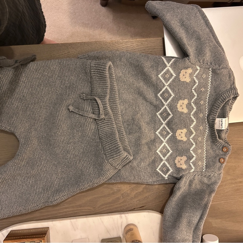 Carter's Gray Sweater & Pants Set